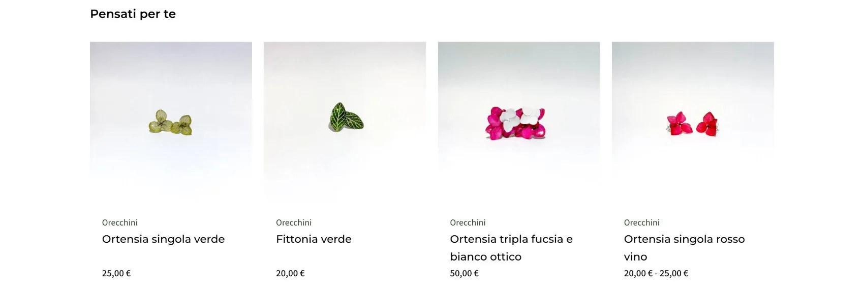 Griglia prodotti dello shop